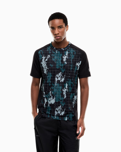 EA7 Slim fit jersey t-shirt Ventus 7 with allover graphic