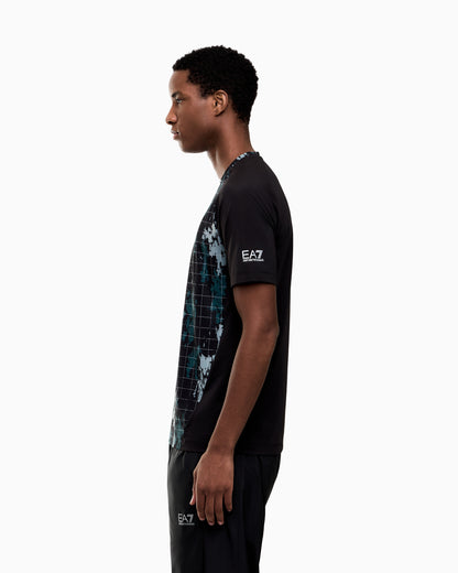 EA7 Slim fit jersey t-shirt Ventus 7 with allover graphic