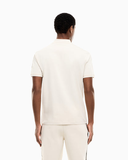 EA7 Regular fit polo shirt Logo Series in stretch cotton jersey