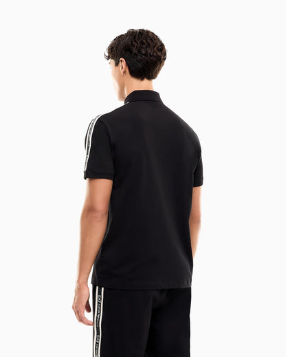 EA7 Regular fit polo shirt Logo Series in stretch cotton jersey