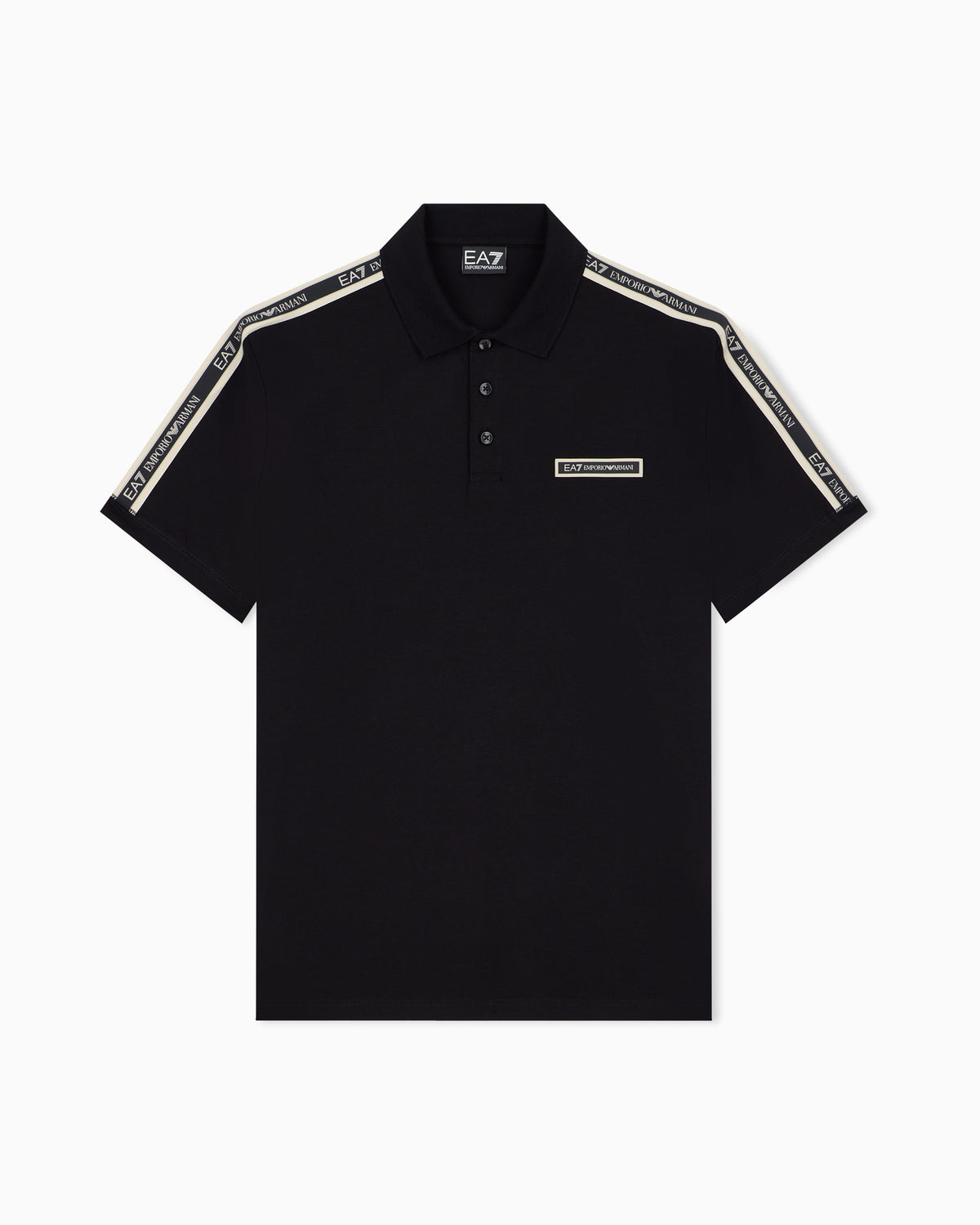 EA7 Regular fit polo shirt Logo Series in stretch cotton jersey