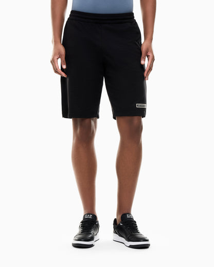 EA7 Bermuda Logo Series slim fit in cotton jersey