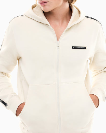 EA7 Hoodie Logo Series regular fit in cotton with tape