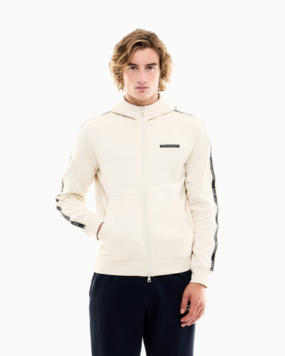 EA7 Hoodie Logo Series regular fit in cotton with tape