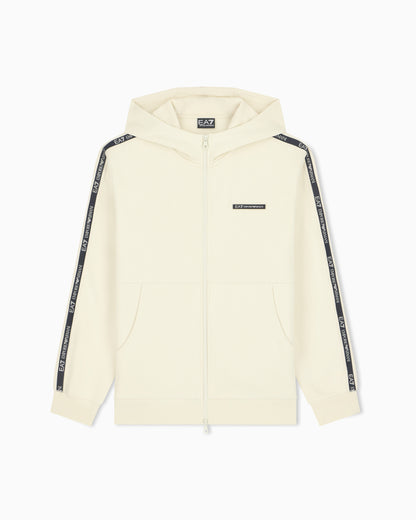 EA7 Hoodie Logo Series regular fit in cotton with tape