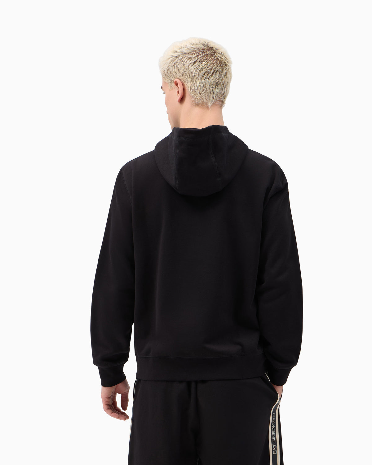 EA7 Hoodie Logo Series regular fit in cotton with tape