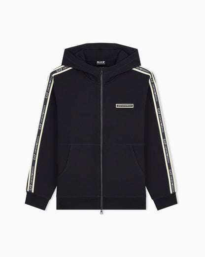 EA7 Hoodie Logo Series regular fit in cotton with tape