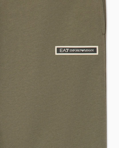 EA7 Slim fit pants Logo Series in cotton jersey with tape