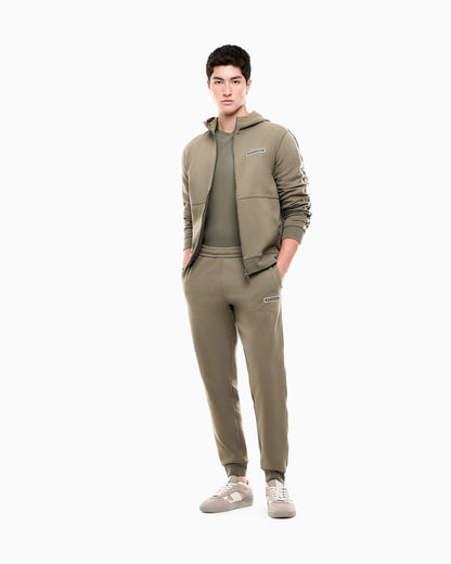 EA7 Slim fit pants Logo Series in cotton jersey with tape