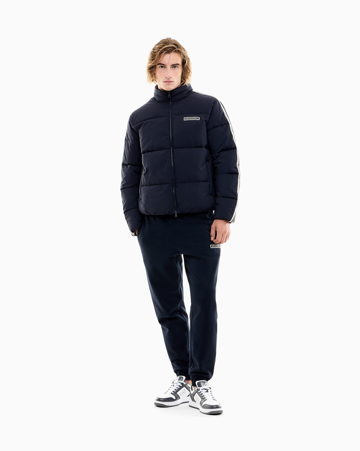 EA7 Padded Logo Series jacket in technical fabric