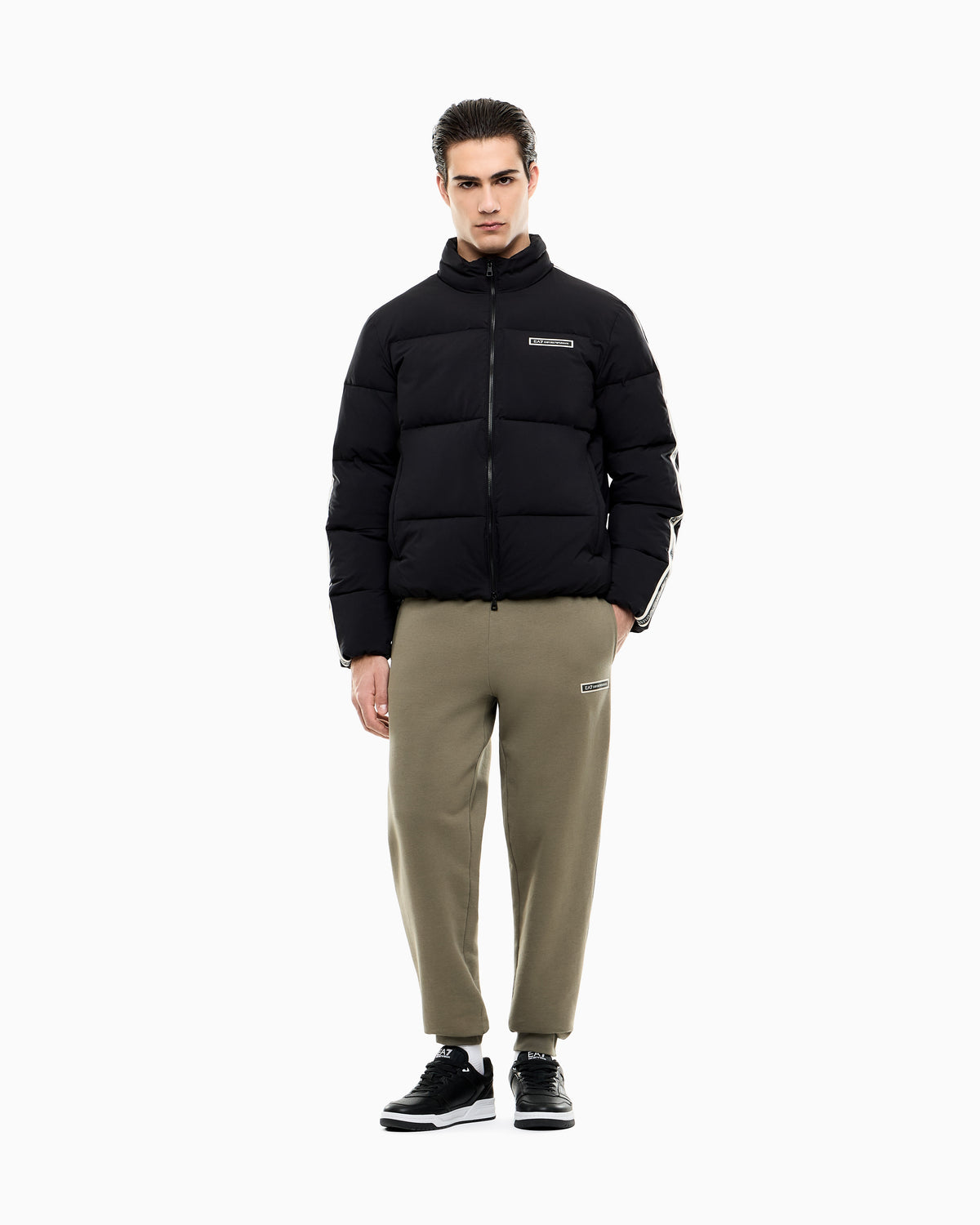 EA7 Padded Logo Series jacket in technical fabric