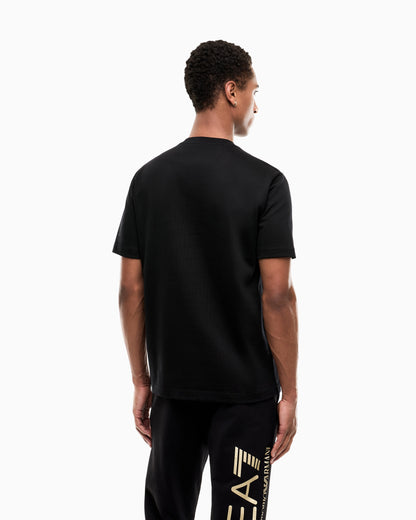 EA7 T-shirt Logo Series in cotton jersey with oversized logo