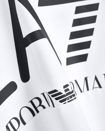 EA7 T-shirt Logo Series in cotton jersey with oversized logo