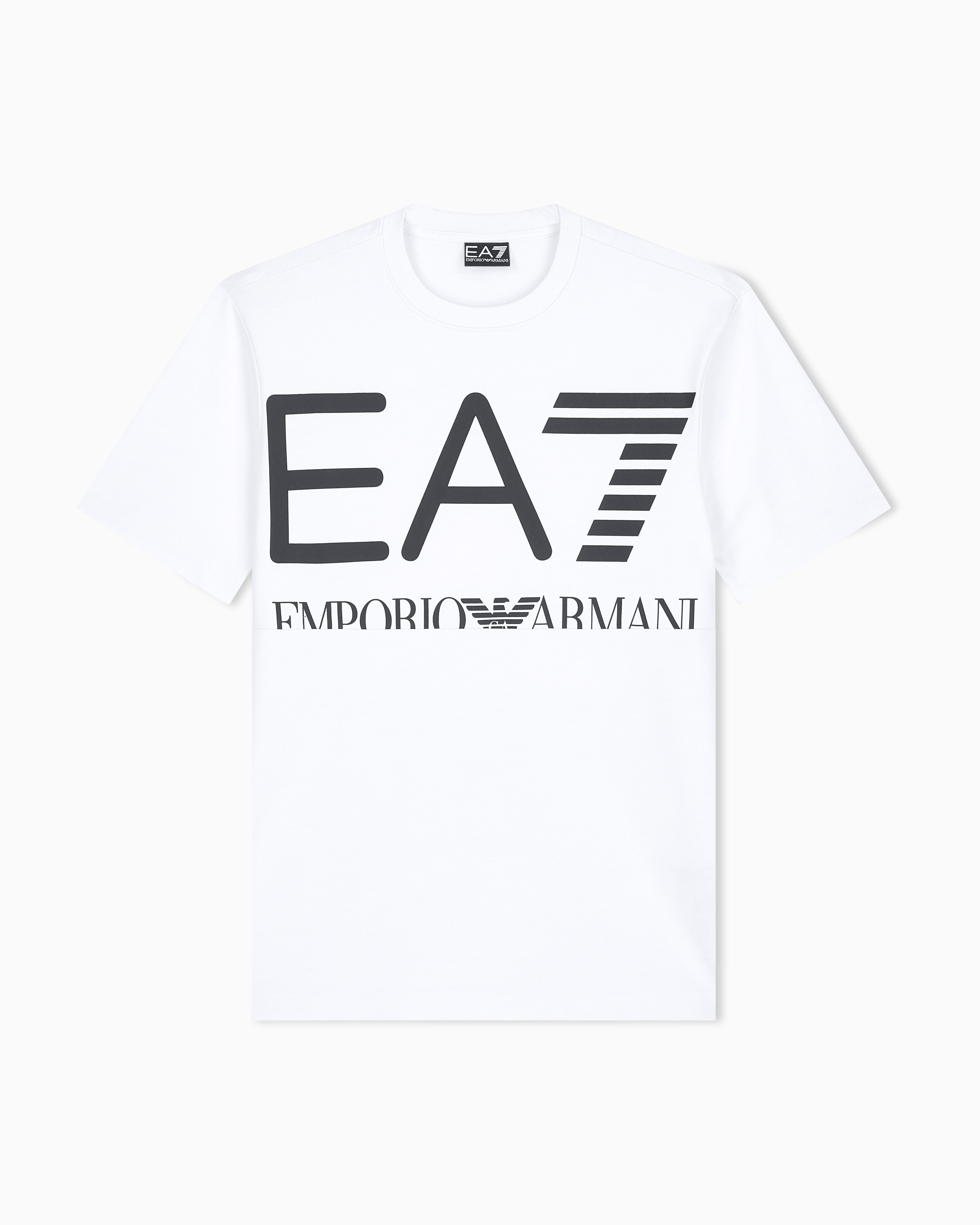 EA7 T-shirt Logo Series in cotton jersey with oversized logo