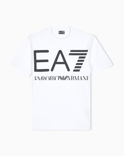 EA7 T-shirt Logo Series in cotton jersey with oversized logo