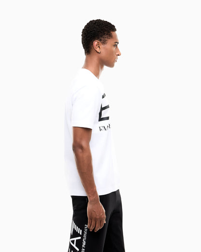 EA7 T-shirt Logo Series in cotton jersey with oversized logo