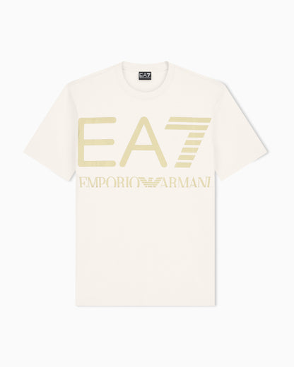 EA7 T-shirt Logo Series in cotton jersey with oversized logo