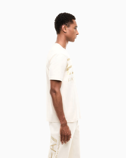 EA7 T-shirt Logo Series in cotton jersey with oversized logo