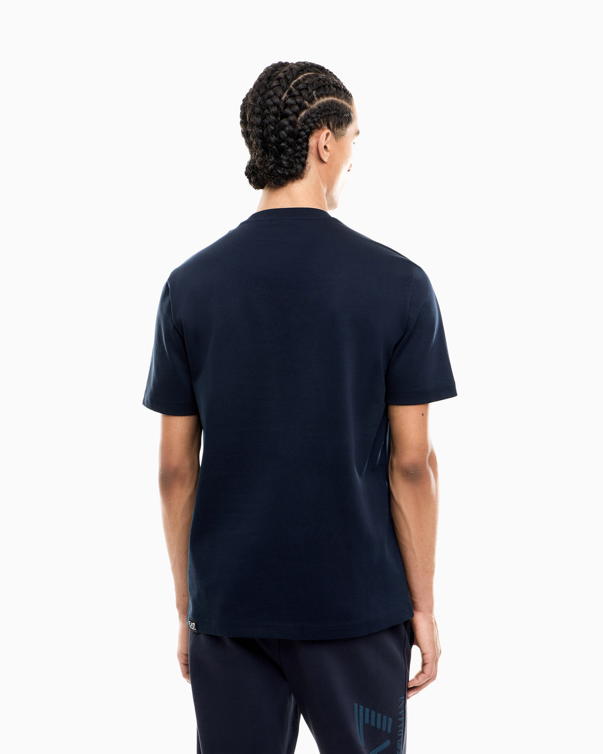 EA7 T-shirt Logo Series in cotton jersey with oversized logo