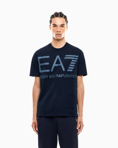 EA7 T-shirt Logo Series in cotton jersey with oversized logo