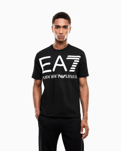 EA7 T-shirt Logo Series in cotton jersey with oversized logo