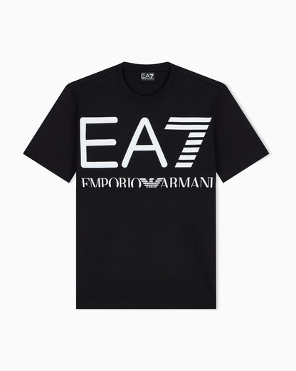 EA7 T-shirt Logo Series in cotton jersey with oversized logo