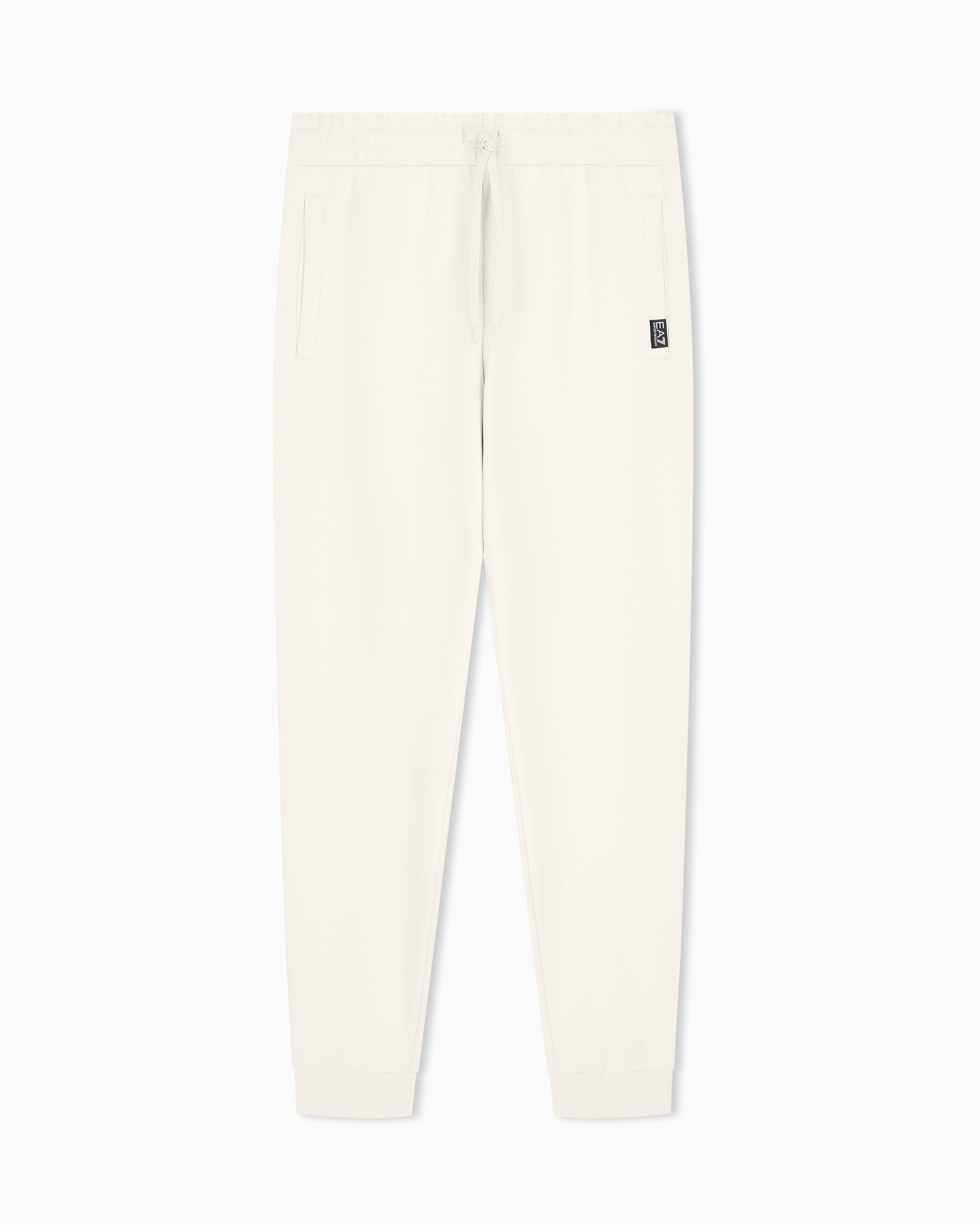 EA7 Slim-fit trousers Logo Series in cotton jersey with logo