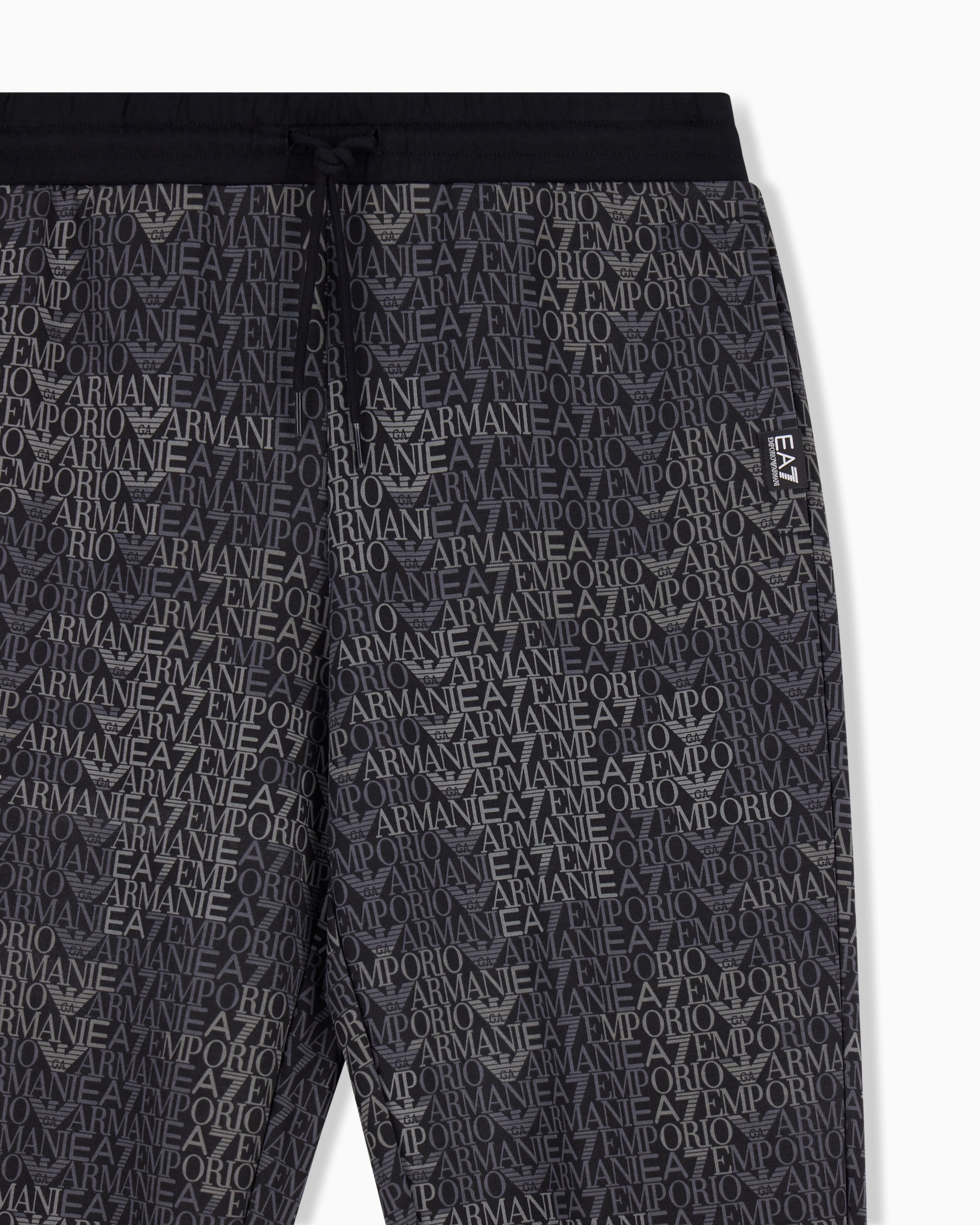 EA7 Regular fit pants Logo Series in cotton-blend jersey