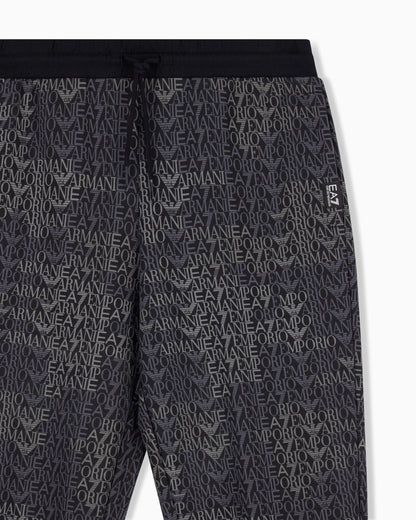 EA7 Regular fit pants Logo Series in cotton-blend jersey