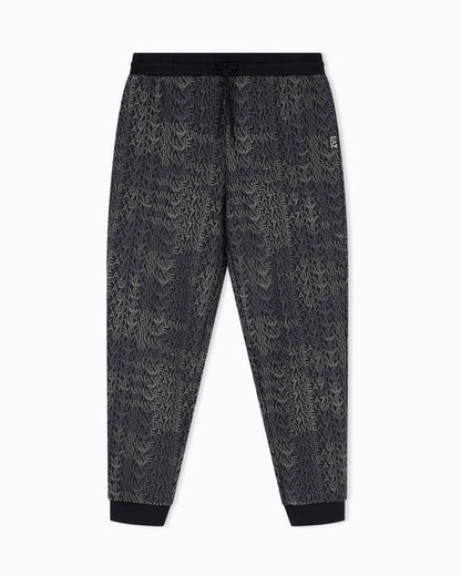 EA7 Regular fit pants Logo Series in cotton-blend jersey