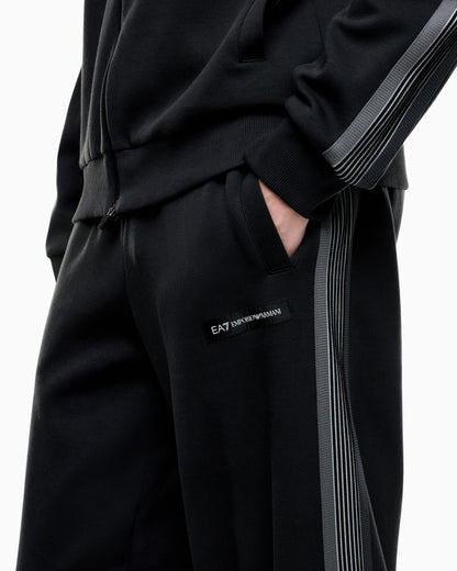 EA7 Tracksuit Logo Series in regular fit cotton jersey