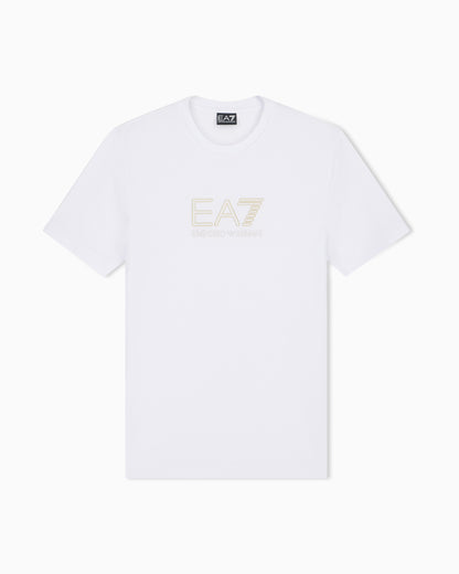 EA7 Regular fit t-shirt Premium Label in viscose with logo
