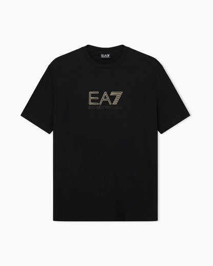 EA7 Regular fit t-shirt Premium Label in viscose with logo