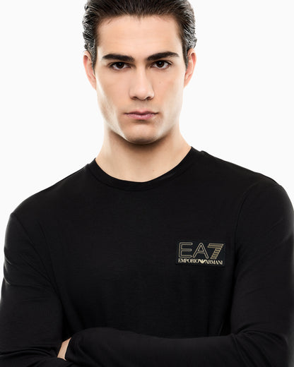 EA7 Regular fit t-shirt Premium Label in viscose-blend jersey