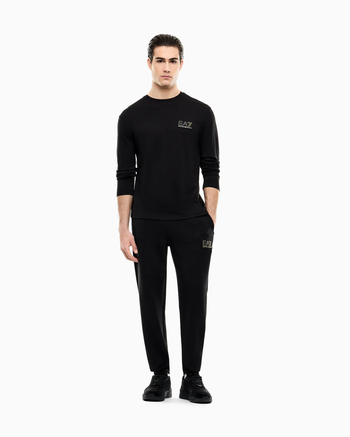 EA7 Regular fit t-shirt Premium Label in viscose-blend jersey