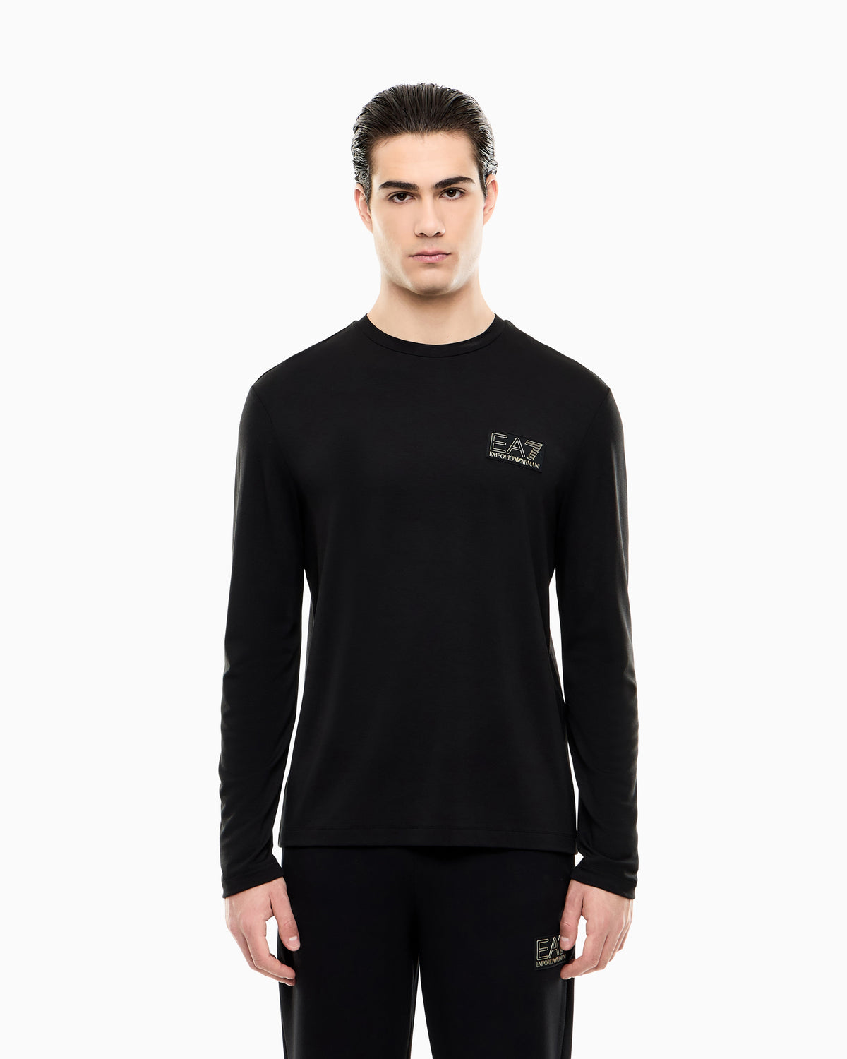 EA7 Regular fit t-shirt Premium Label in viscose-blend jersey