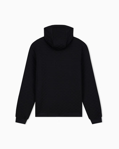EA7 Hoodie Premium Label regular fit full-zip with rib details