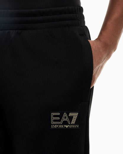 EA7 Slim-fit pants Premium Label in jersey with rib details