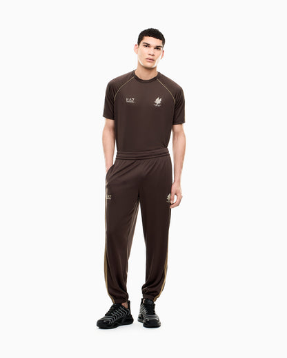 EA7 T-shirt Soccer regular fit in jersey with printed logo