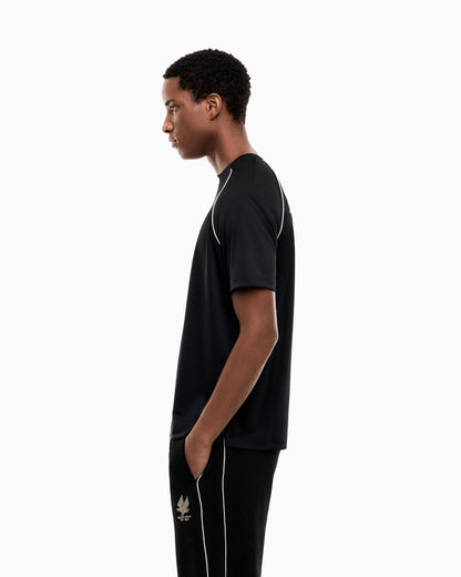 EA7 T-shirt Soccer regular fit in jersey with printed logo