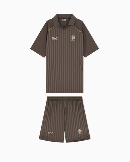 EA7 Set Soccer regular fit with polo and shorts