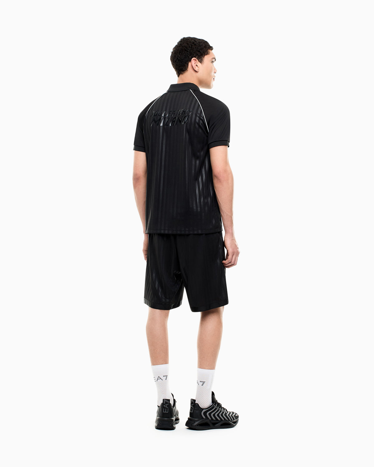 EA7 Set Soccer regular fit with polo and shorts
