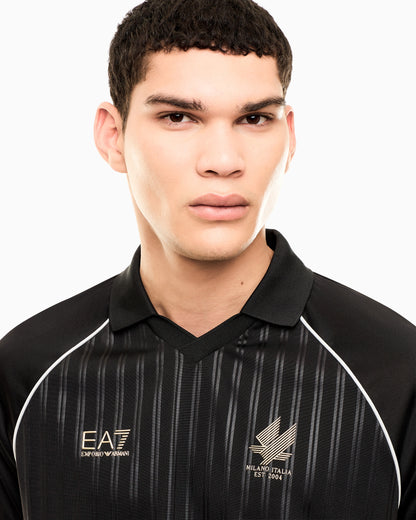EA7 Set Soccer regular fit with polo and shorts