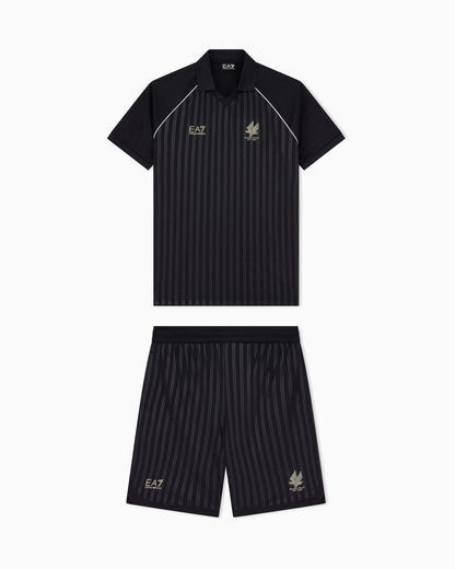 EA7 Set Soccer regular fit with polo and shorts