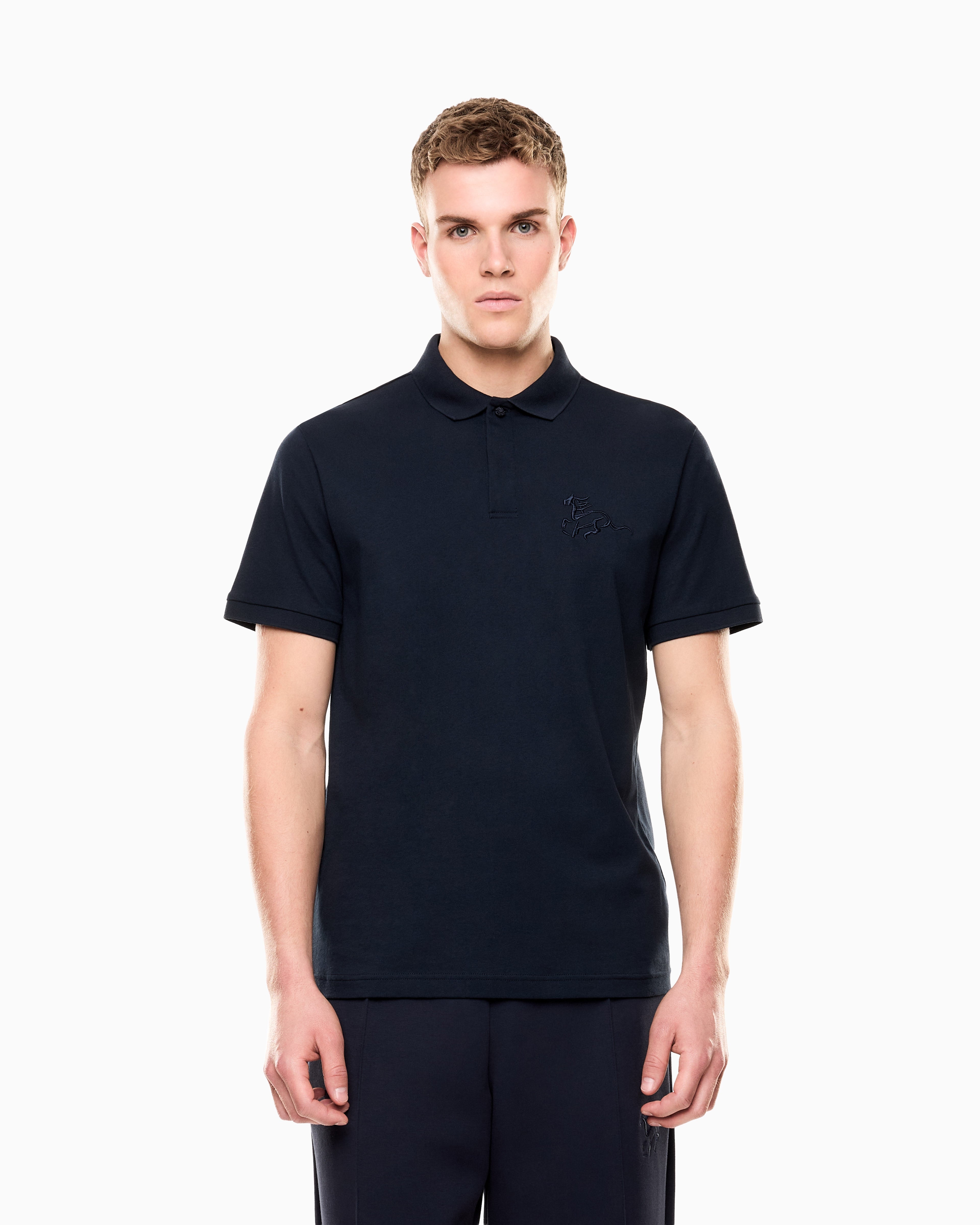 EA7 Lunar New Year polo shirt in jersey