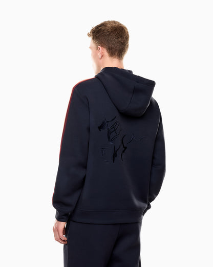 EA7 Lunar New Year jersey hooded sweatshirt