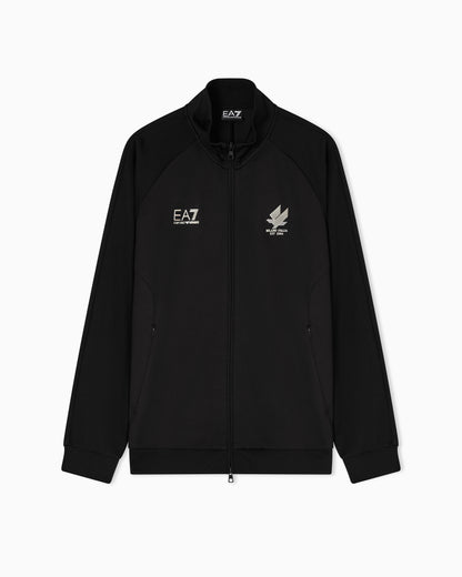 EA7 Soccer zip-up sweatshirt in technical fabric