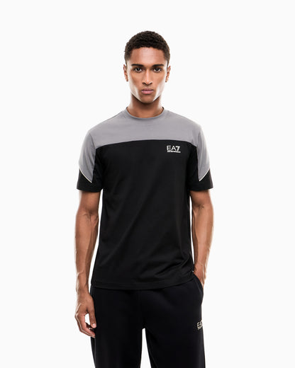 EA7 Regular fit t-shirt in cotton jersey