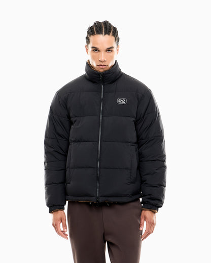 EA7 Reversible nylon and teddy jacket