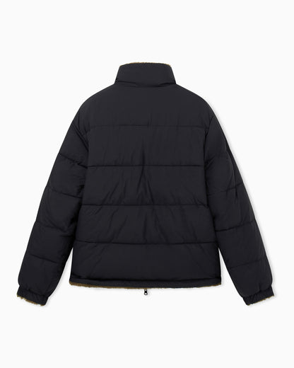 EA7 Reversible nylon and teddy jacket